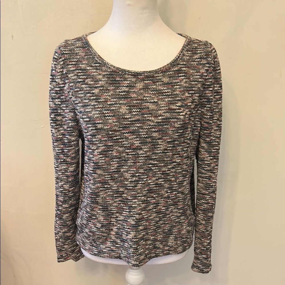 Madewell Multicolored long sleeve crewneck sweater Size M EUC